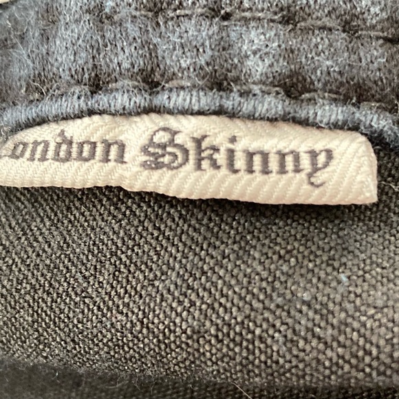 Source of Wisdom Size 28 High Rise London Skinny Black Jeans Inseam 33 inches - Picture 8 of 10